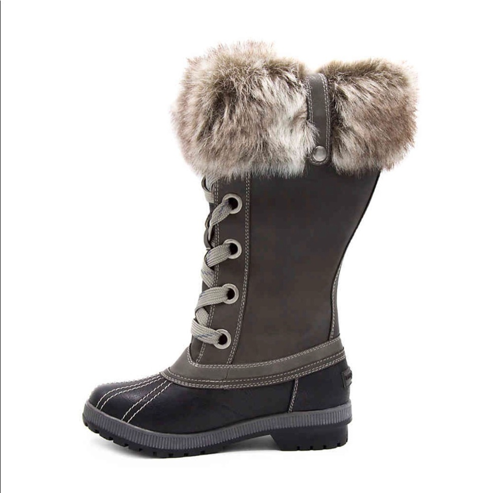 Youth Snow Boot water resistant faux fur lining